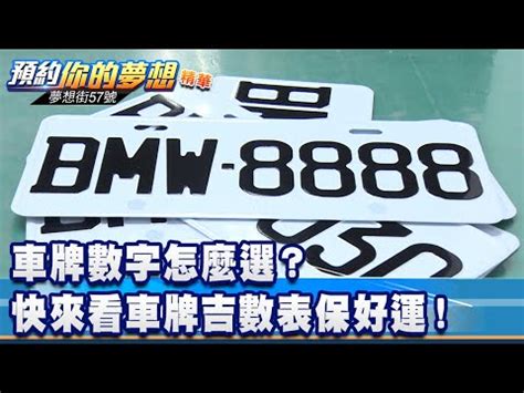 車 五行|車牌吉凶一目瞭然